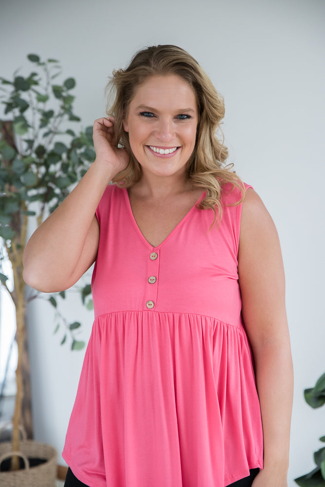 Keepin' Up Tank in Coral