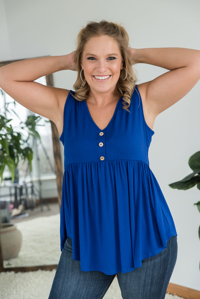 Keepin' Up Tank in Blue
