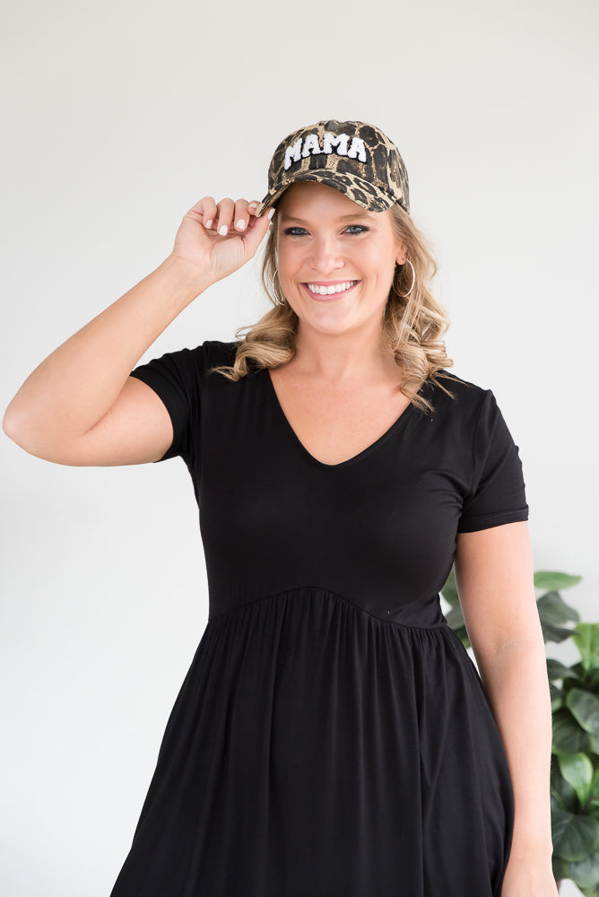 Mama Patch Leopard Hat