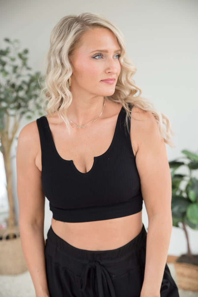 Dream Chaser Crop Top in Black