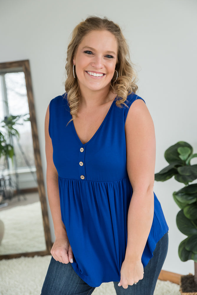 Keepin' Up Tank in Blue