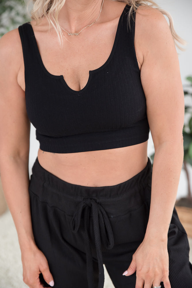 Dream Chaser Crop Top in Black