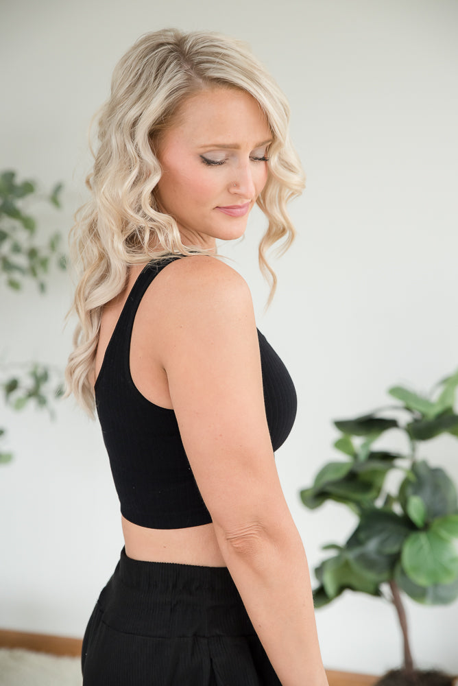 Dream Chaser Crop Top in Black