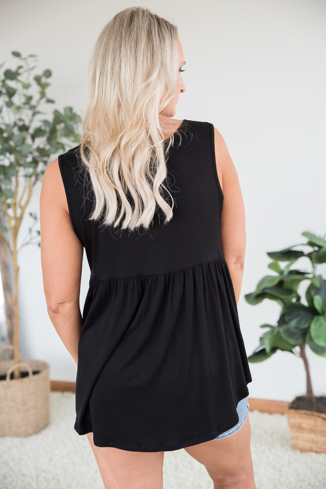 Keepin' Up Tank in Black
