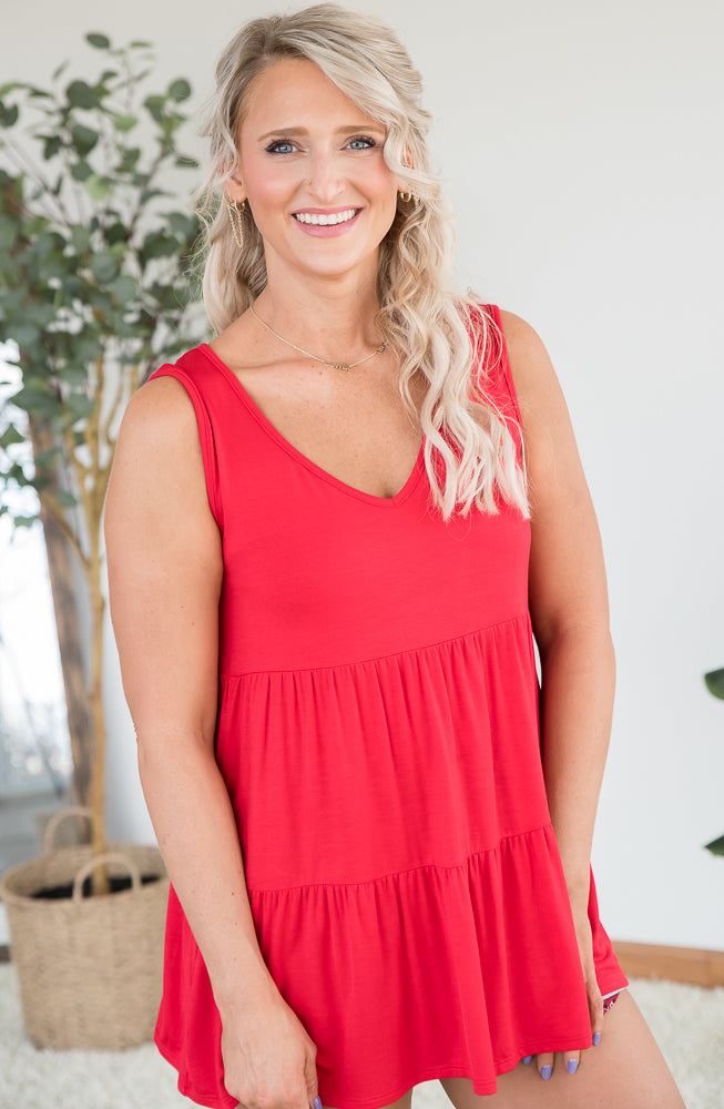 Tank for It All in Red