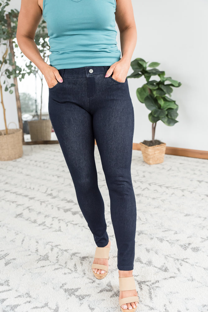 No Doubts Navy Jeggings