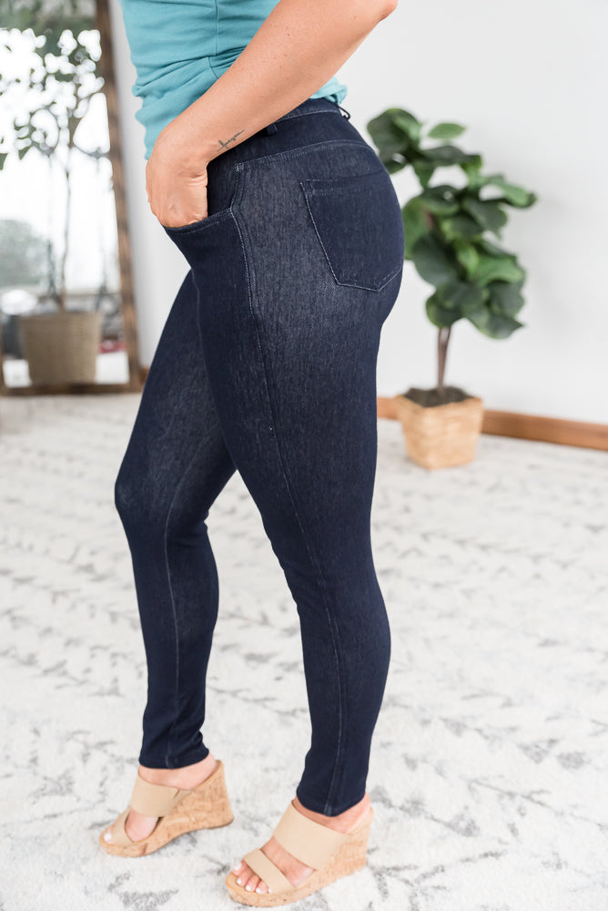 No Doubts Navy Jeggings