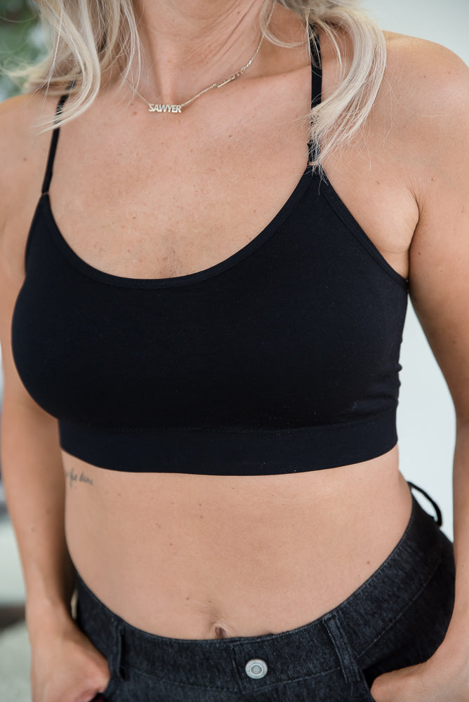 Show Your Support Black Bralette