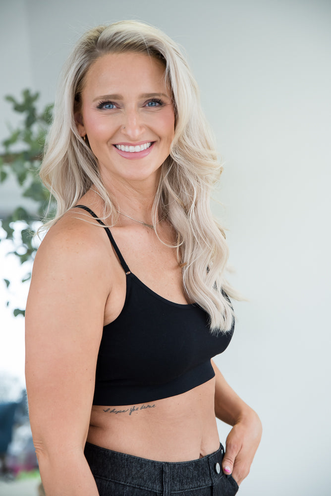 Show Your Support Black Bralette