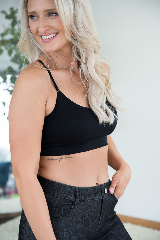 Show Your Support Black Bralette