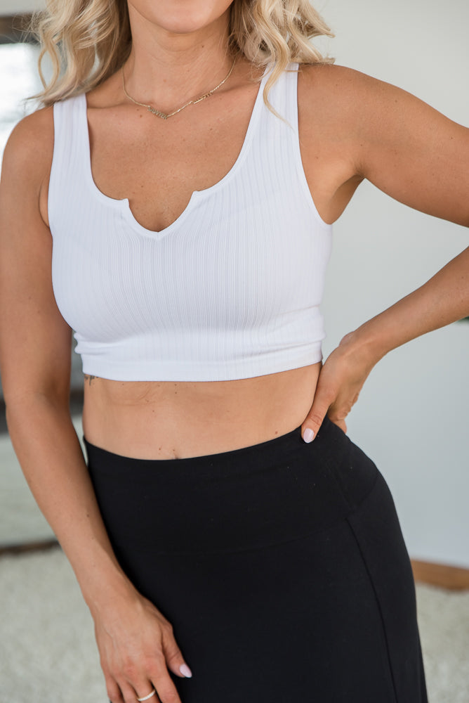 Dream Chaser Crop Top in White