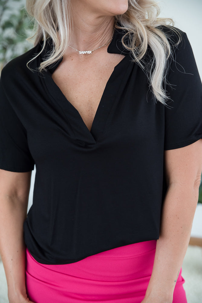 Counting on You Top in Black