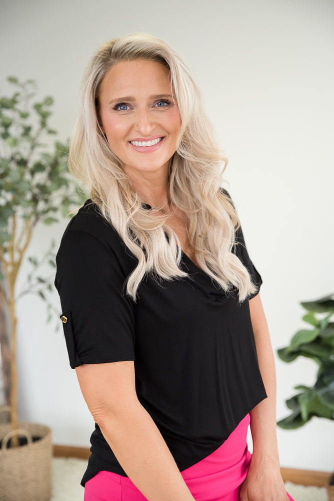 Counting on You Top in Black