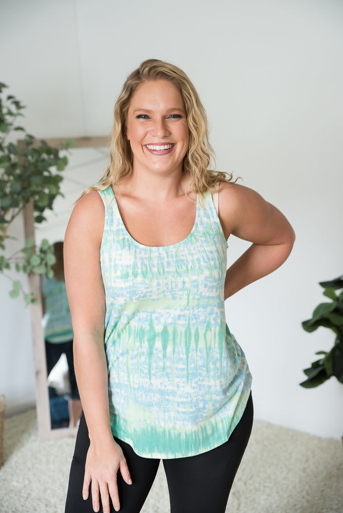 Buy Myself Flowers Top in Blue
