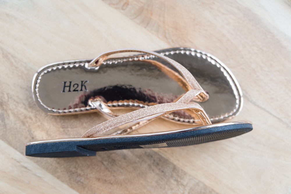 Sassy Sandals in Rose Gold