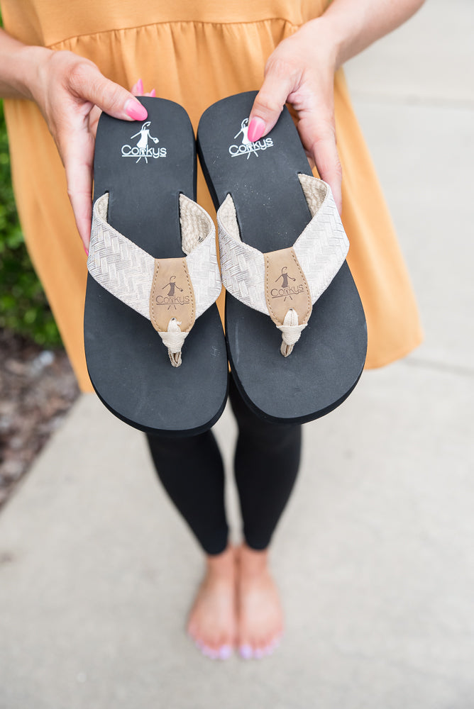 Sunsational Sandals in Gold