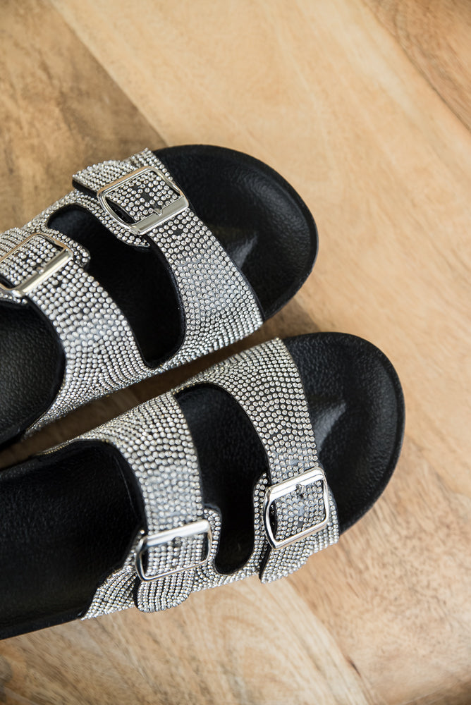 Make It So Sandals in Black