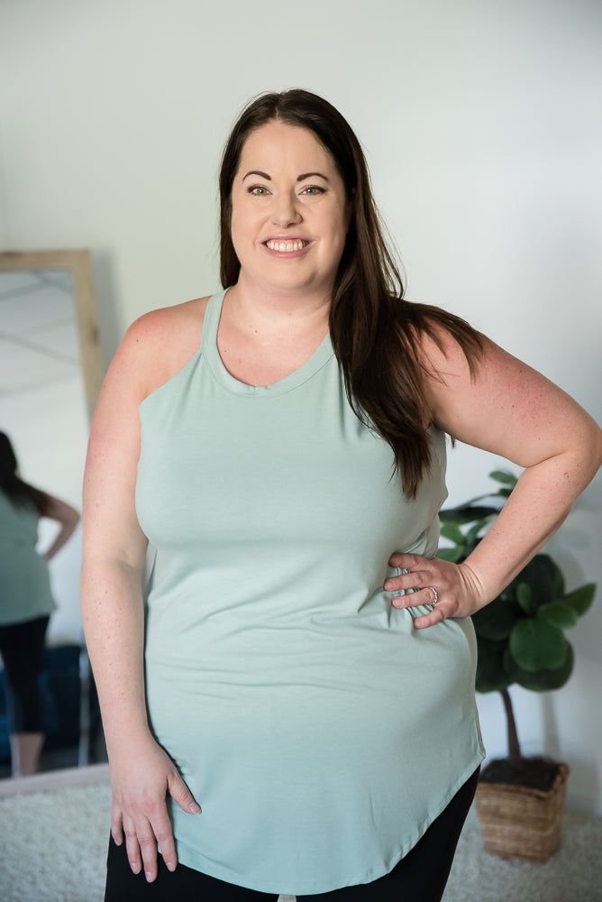 Things Change Halter Top in Green