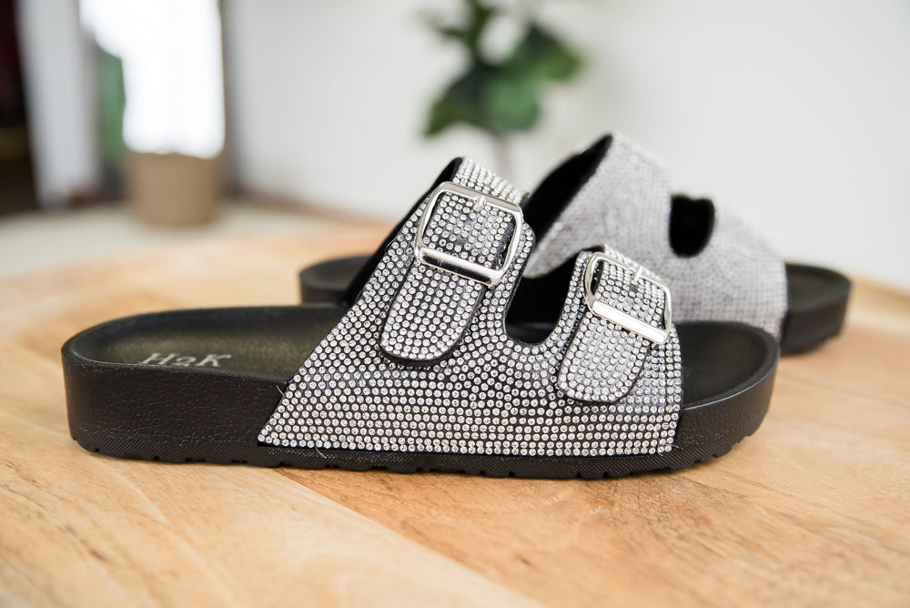 Make It So Sandals in Black