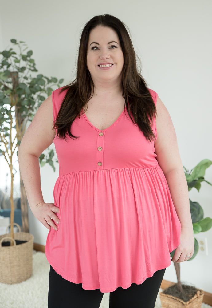 Keepin' Up Tank in Coral