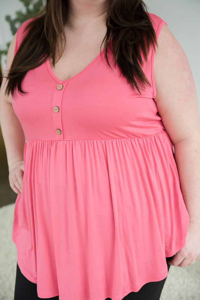 Keepin' Up Tank in Coral