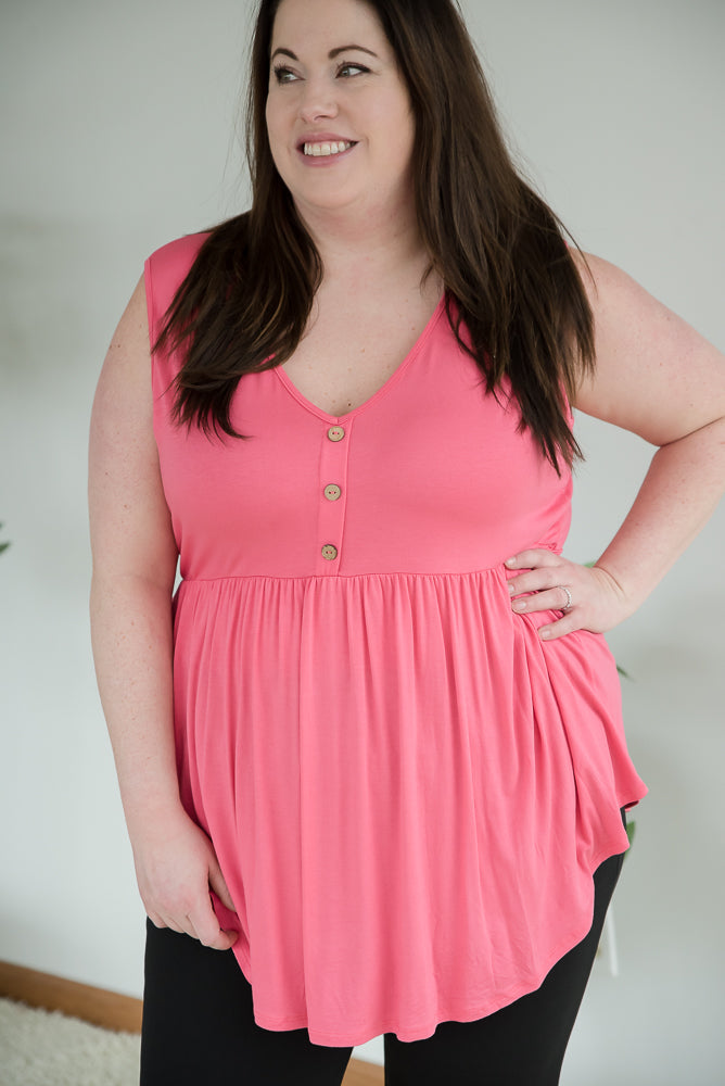 Keepin' Up Tank in Coral