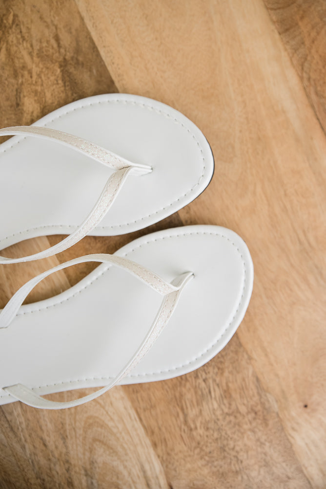 Sassy Sandals in White