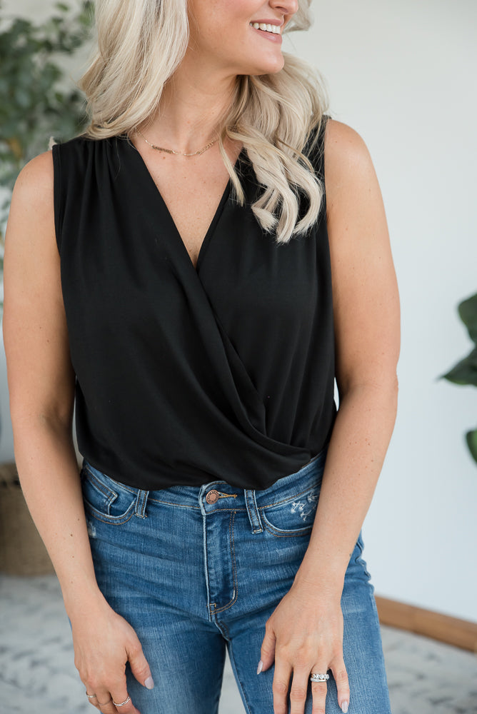 Any Time Bodysuit in Black