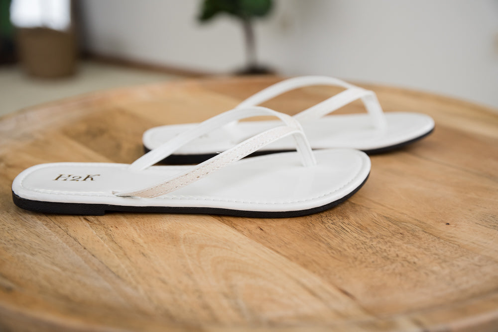 Sassy Sandals in White