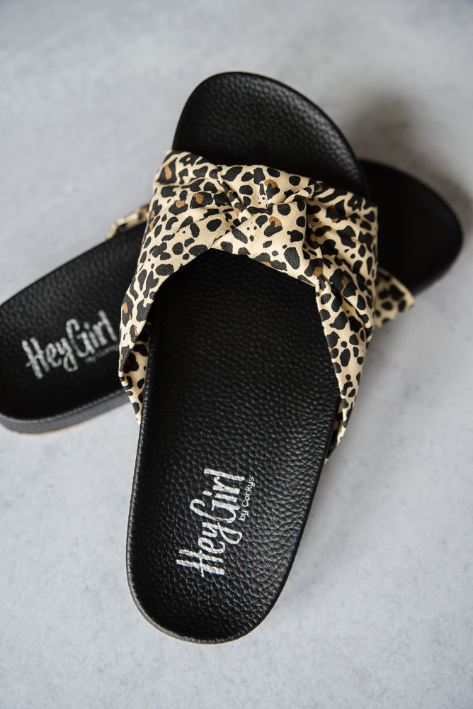 Staycation Sandals in Leopard