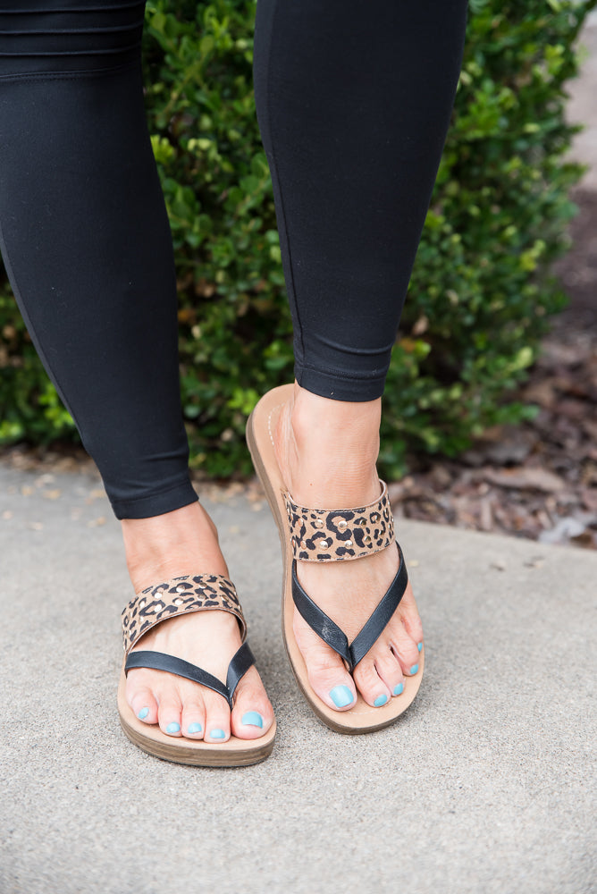 Good Luck Sandals in Leopard
