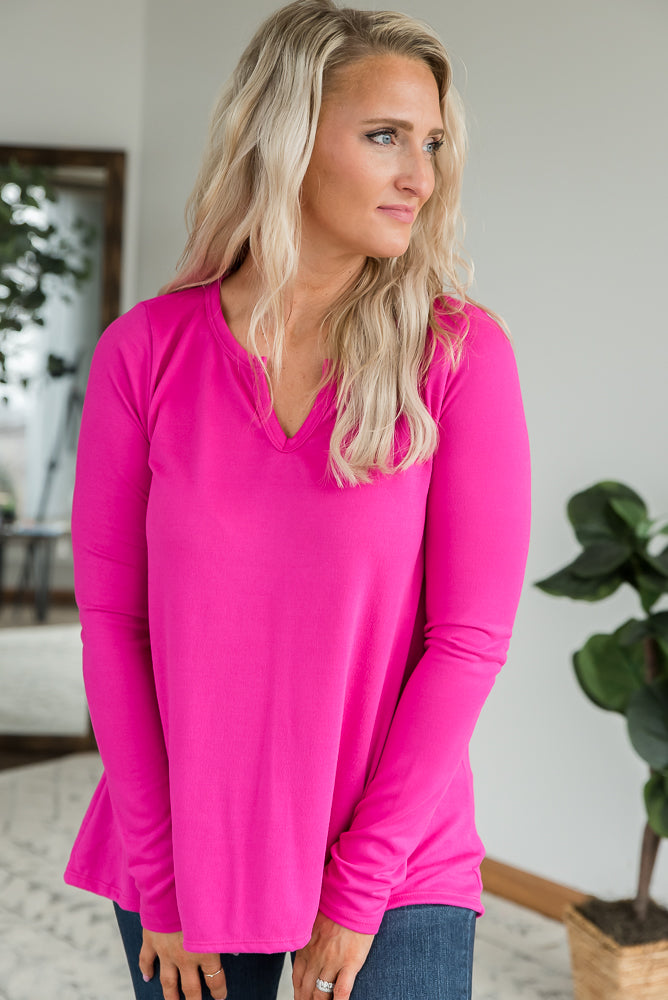 A Notch Above Top in Fuchsia