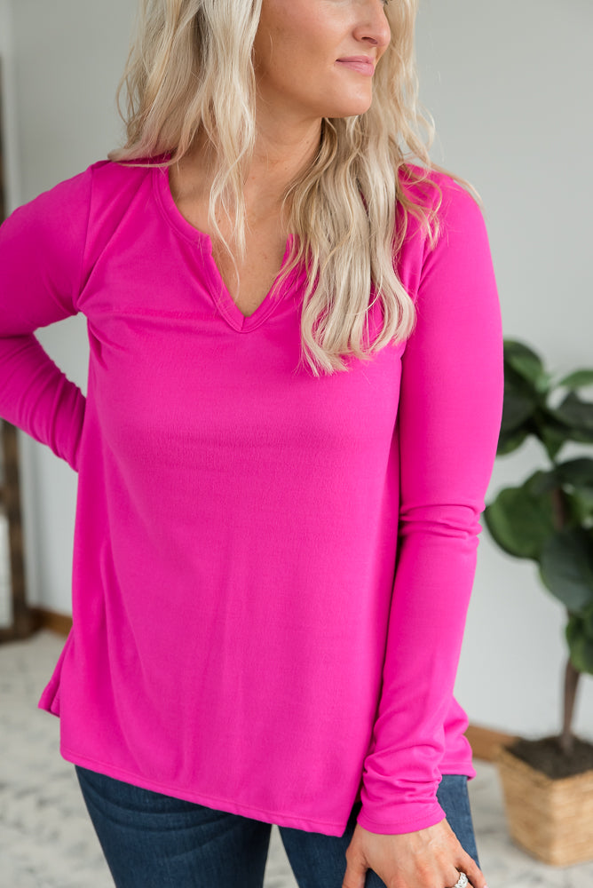 A Notch Above Top in Fuchsia