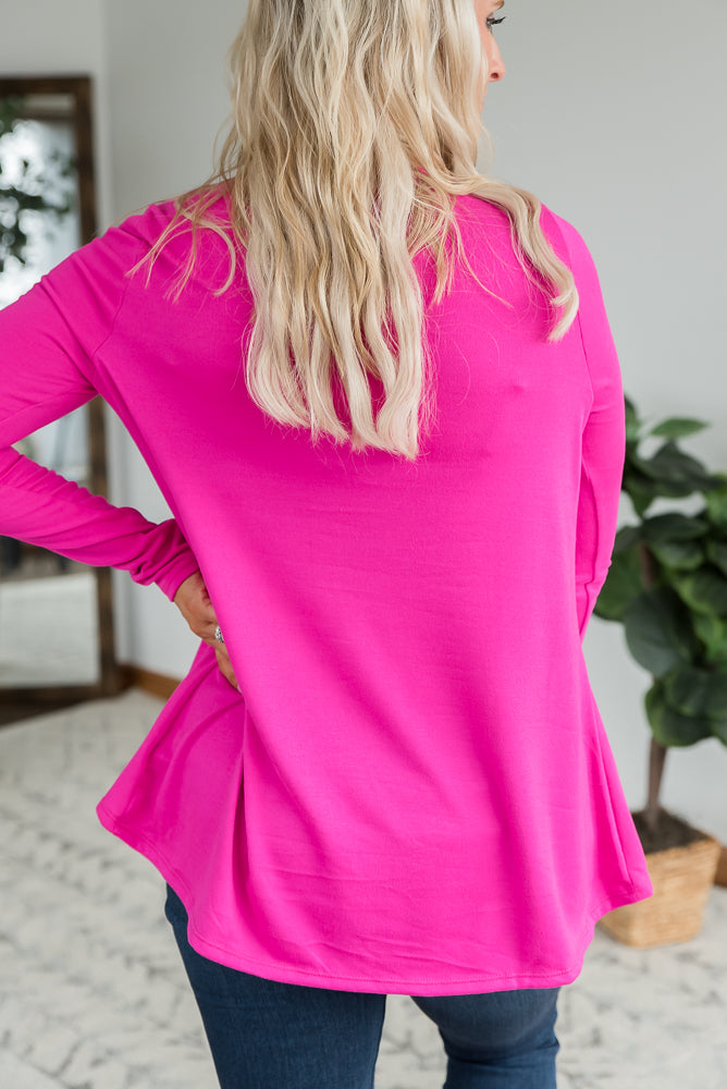 A Notch Above Top in Fuchsia