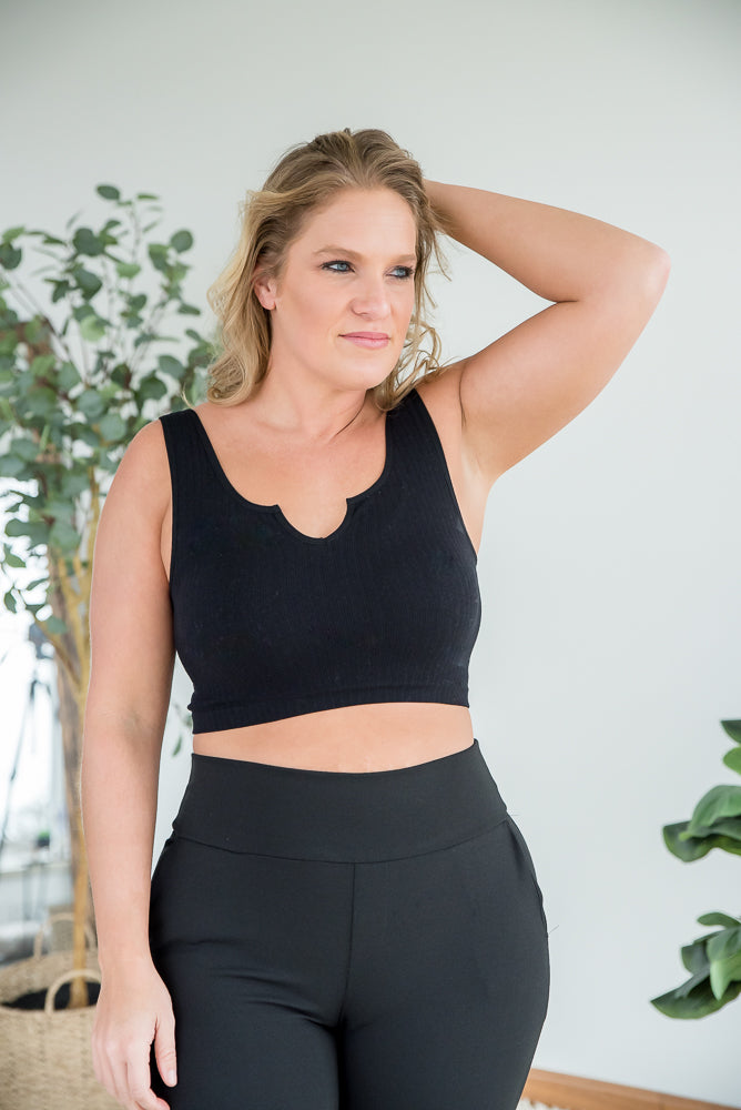 Dream Chaser Crop Top in Black