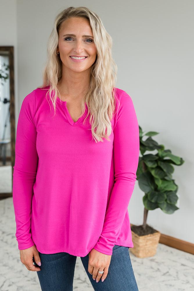 A Notch Above Top in Fuchsia