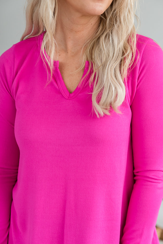A Notch Above Top in Fuchsia