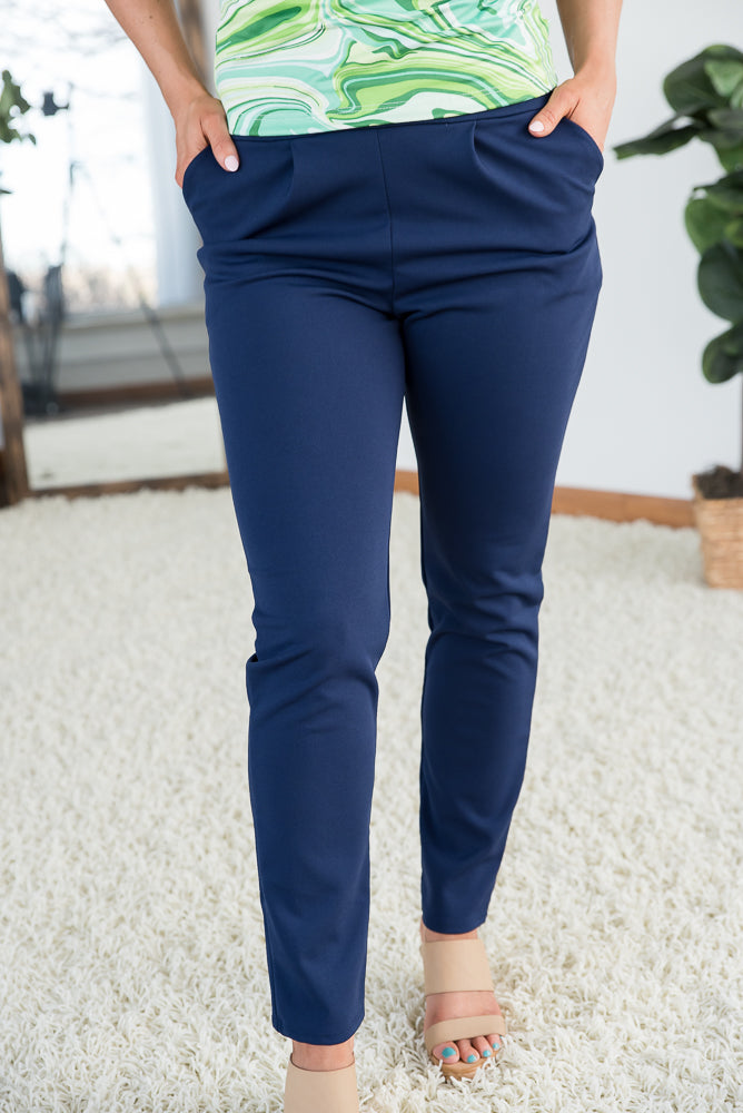Name of the Game Pants in Navy