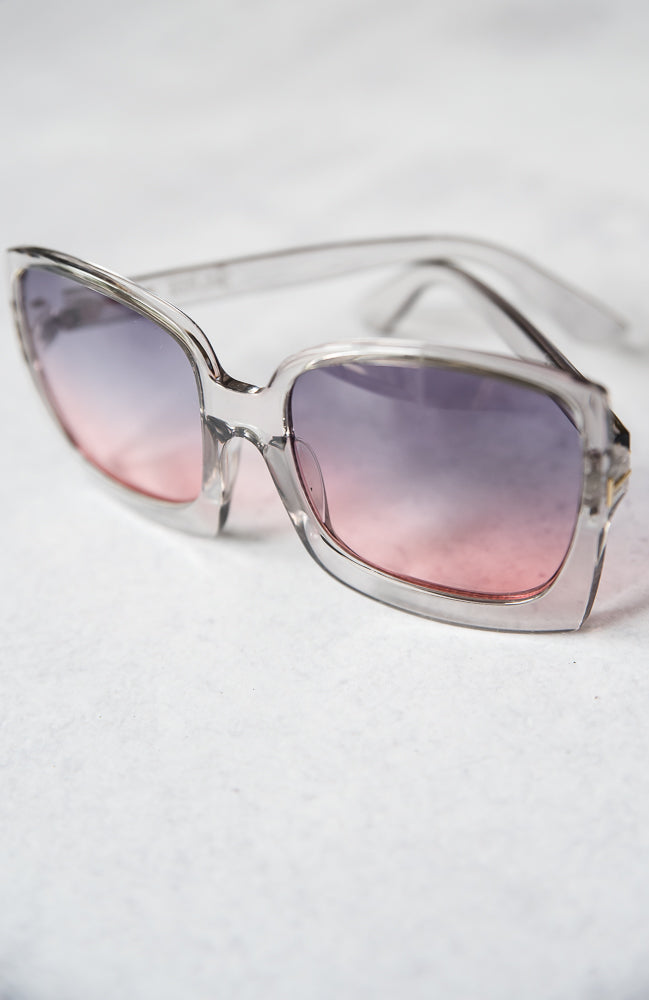 The Megan Sunglasses in Pink & Gray
