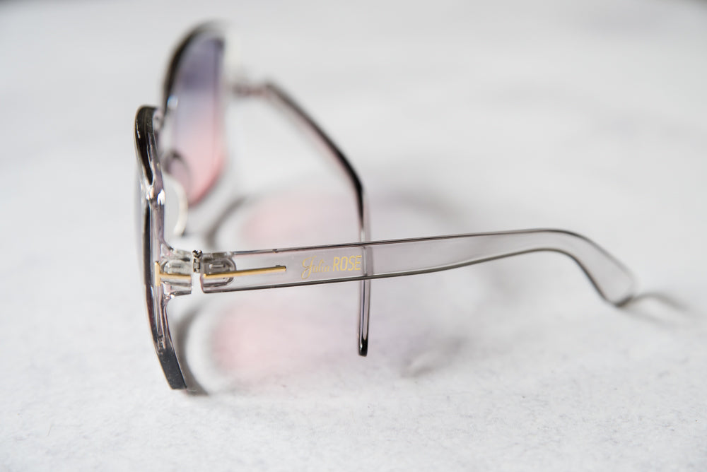 The Megan Sunglasses in Pink & Gray
