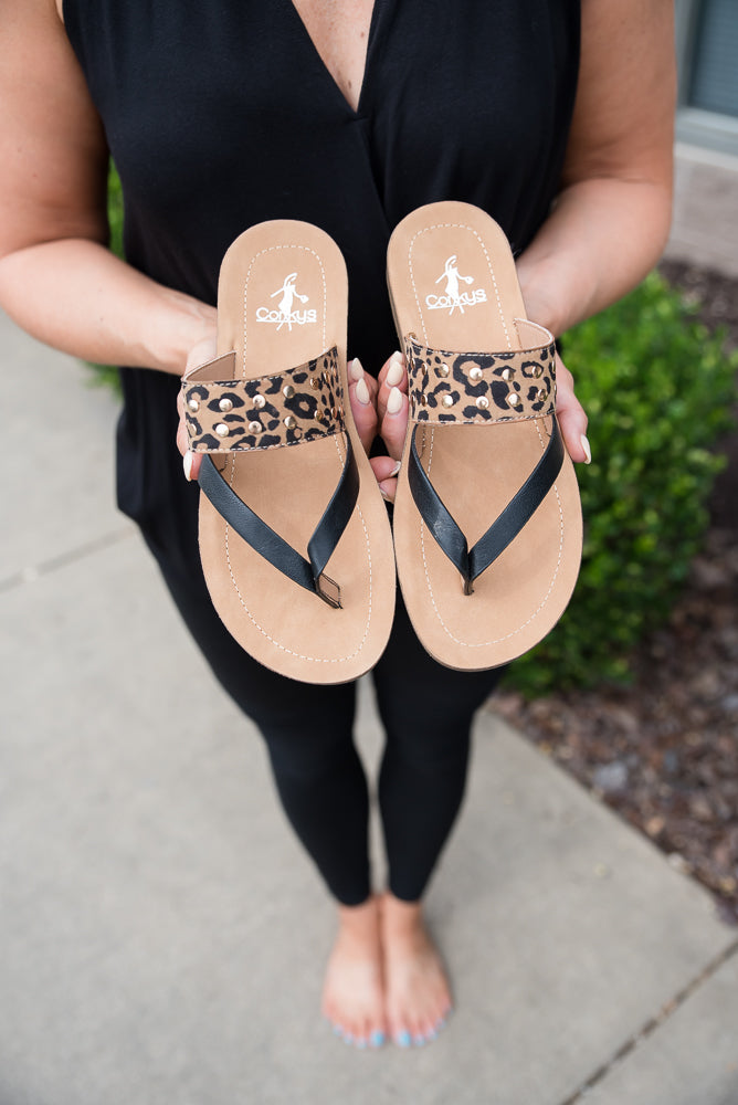 Good Luck Sandals in Leopard