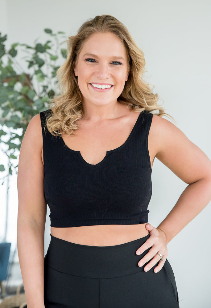 Dream Chaser Crop Top in Black