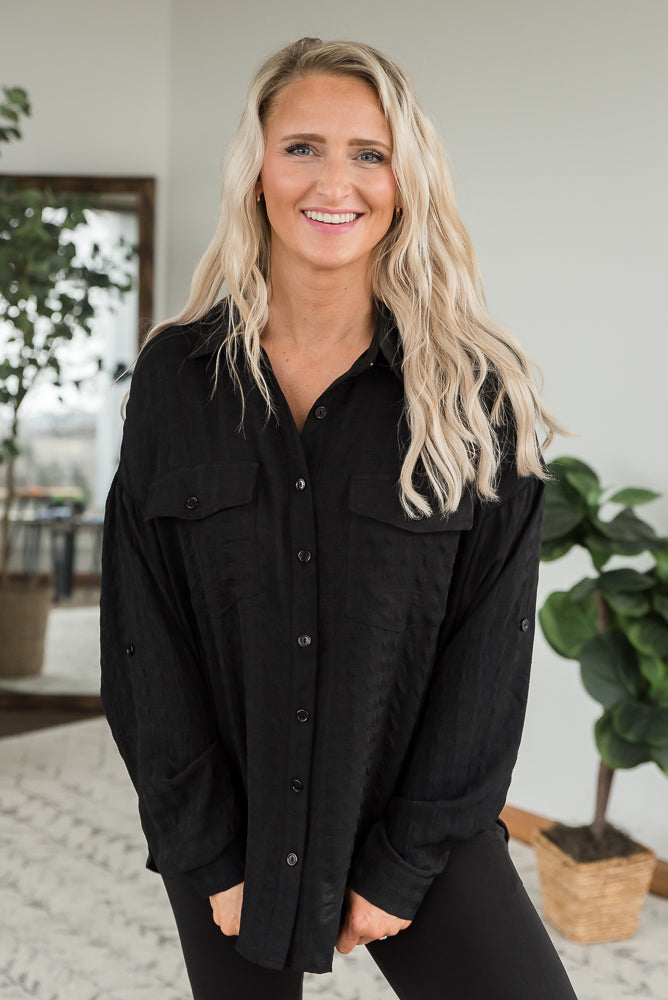 It's a Good Time Top in Black