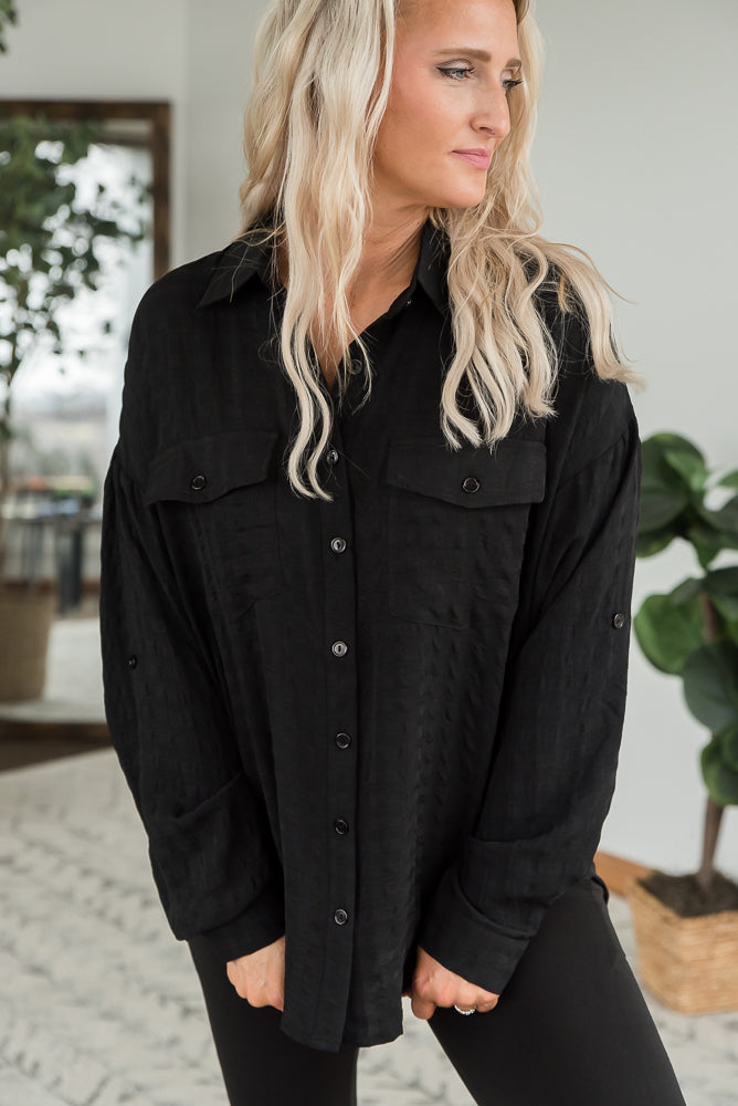 It's a Good Time Top in Black