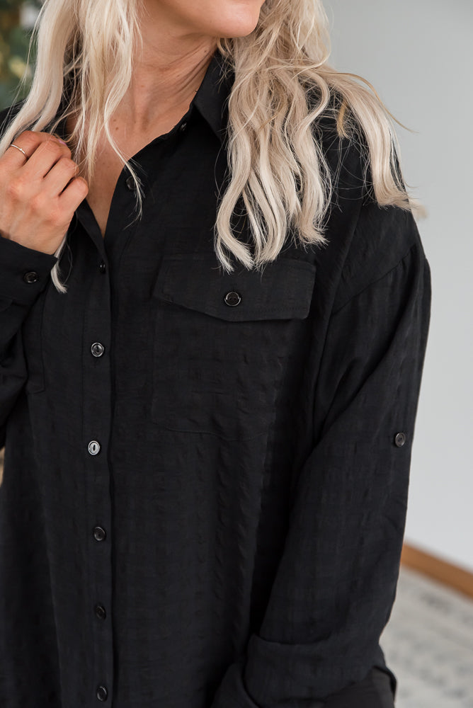 It's a Good Time Top in Black