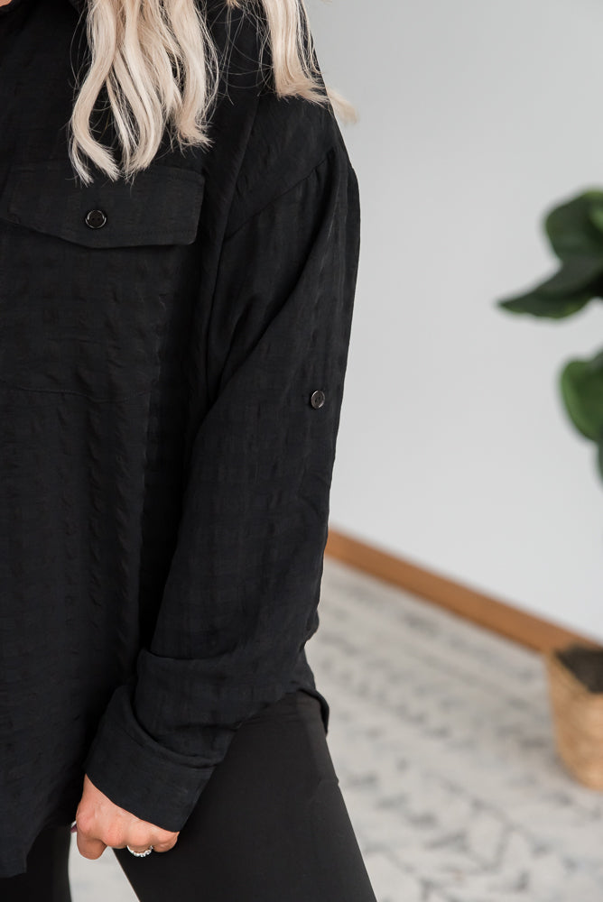 It's a Good Time Top in Black