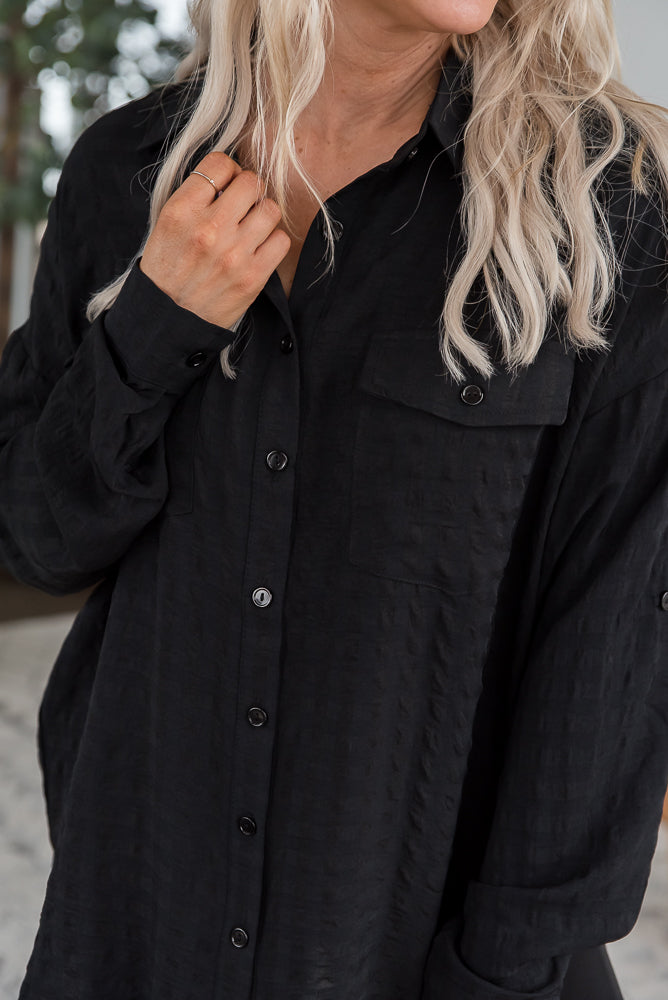 It's a Good Time Top in Black