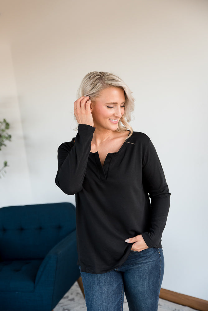 Knowing You Top in Black