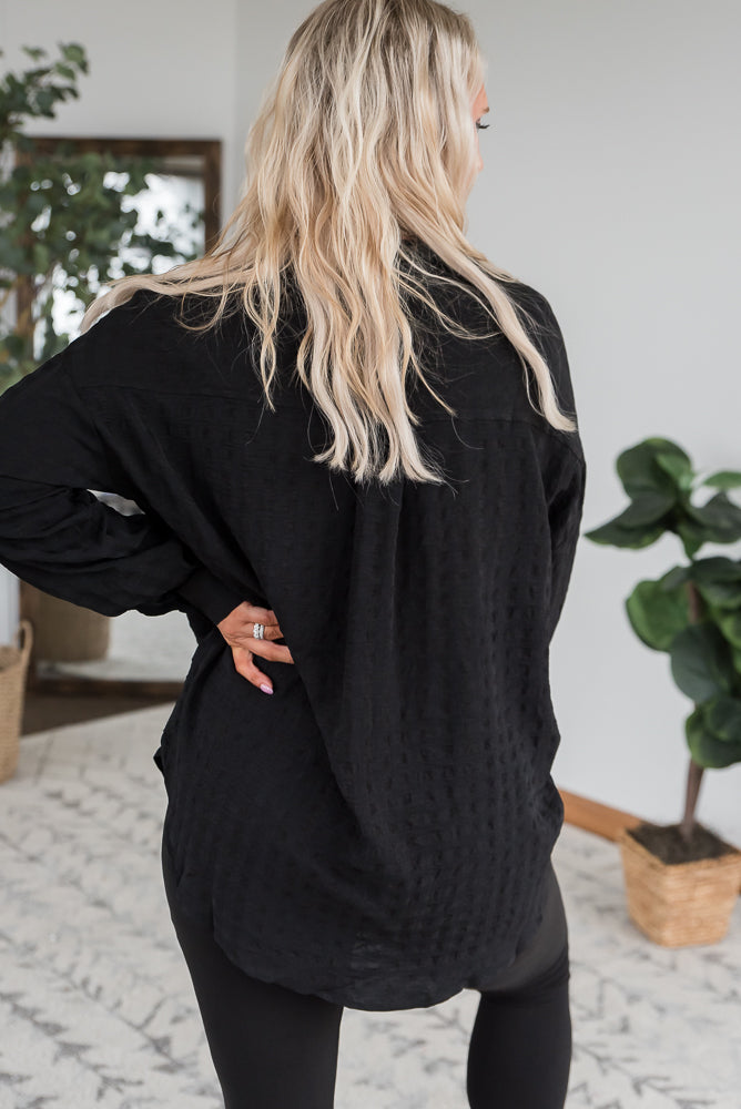 It's a Good Time Top in Black