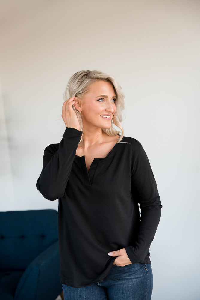 Knowing You Top in Black